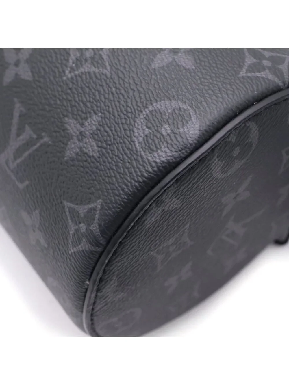Louis Vuitton Soft Polochon PM Shoulder Back Monogram Eclipse Leather Black